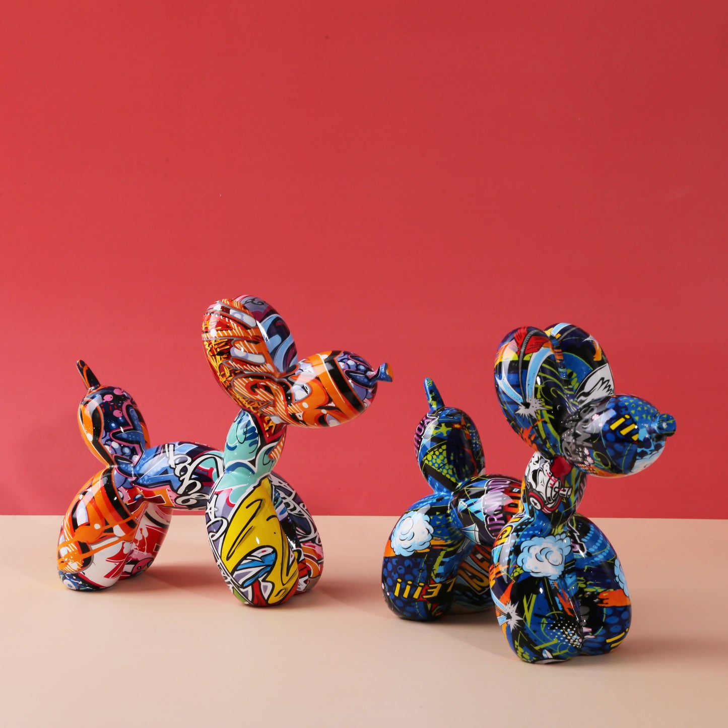 Statuette Balloon Dog en street art