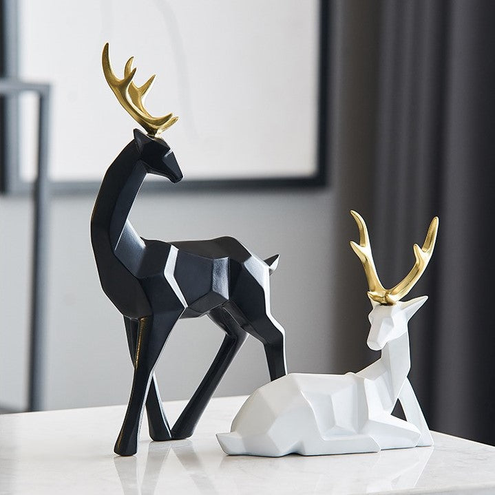Statuette cerf nordique