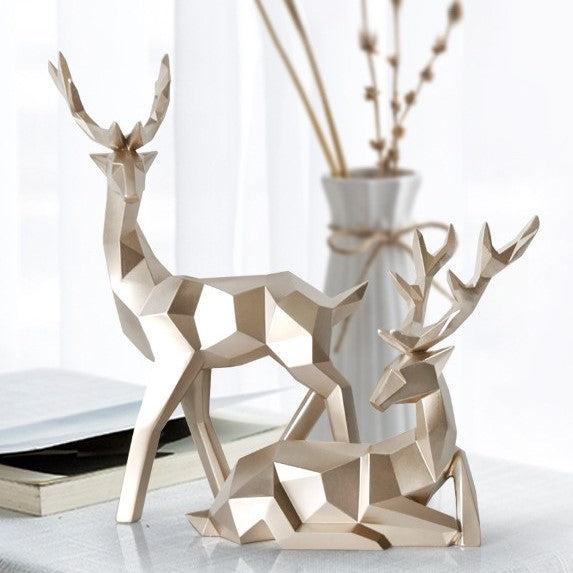 Statuette cerf nordique