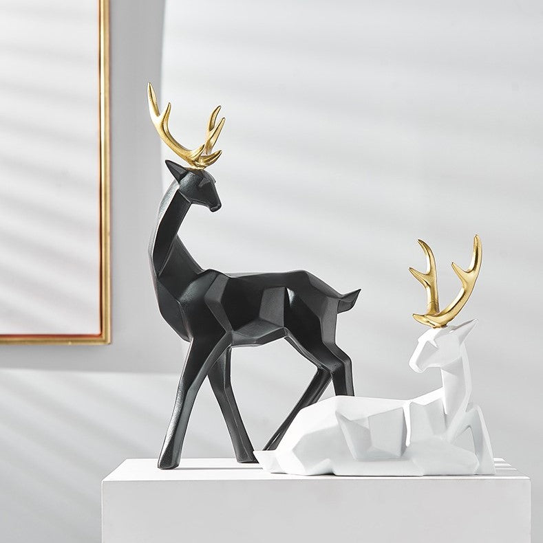Statuette cerf nordique