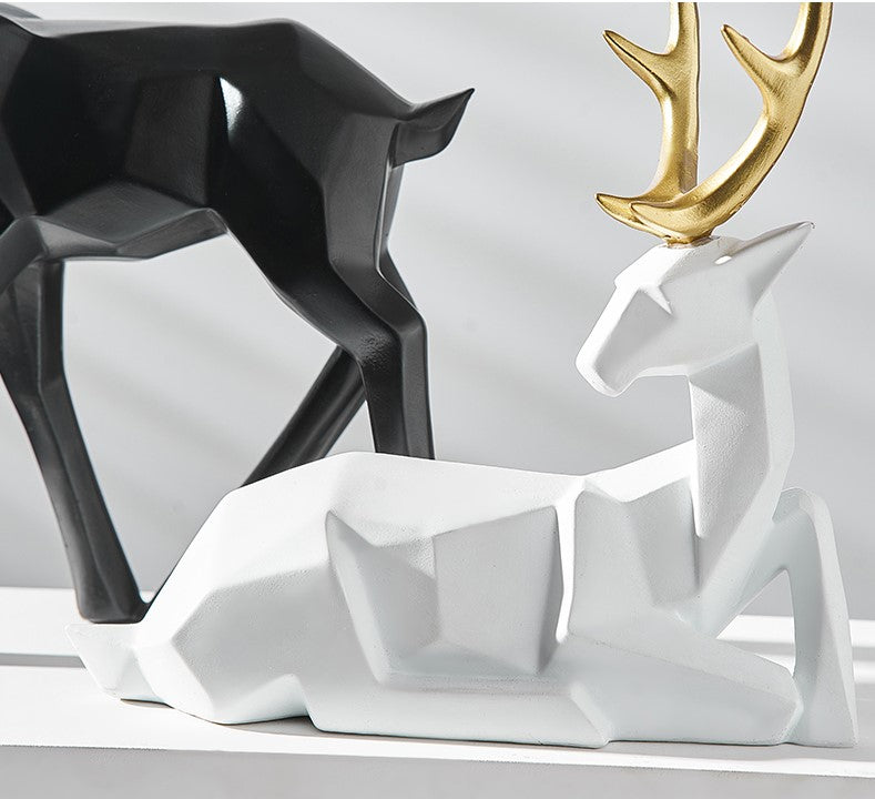 Statuette cerf nordique