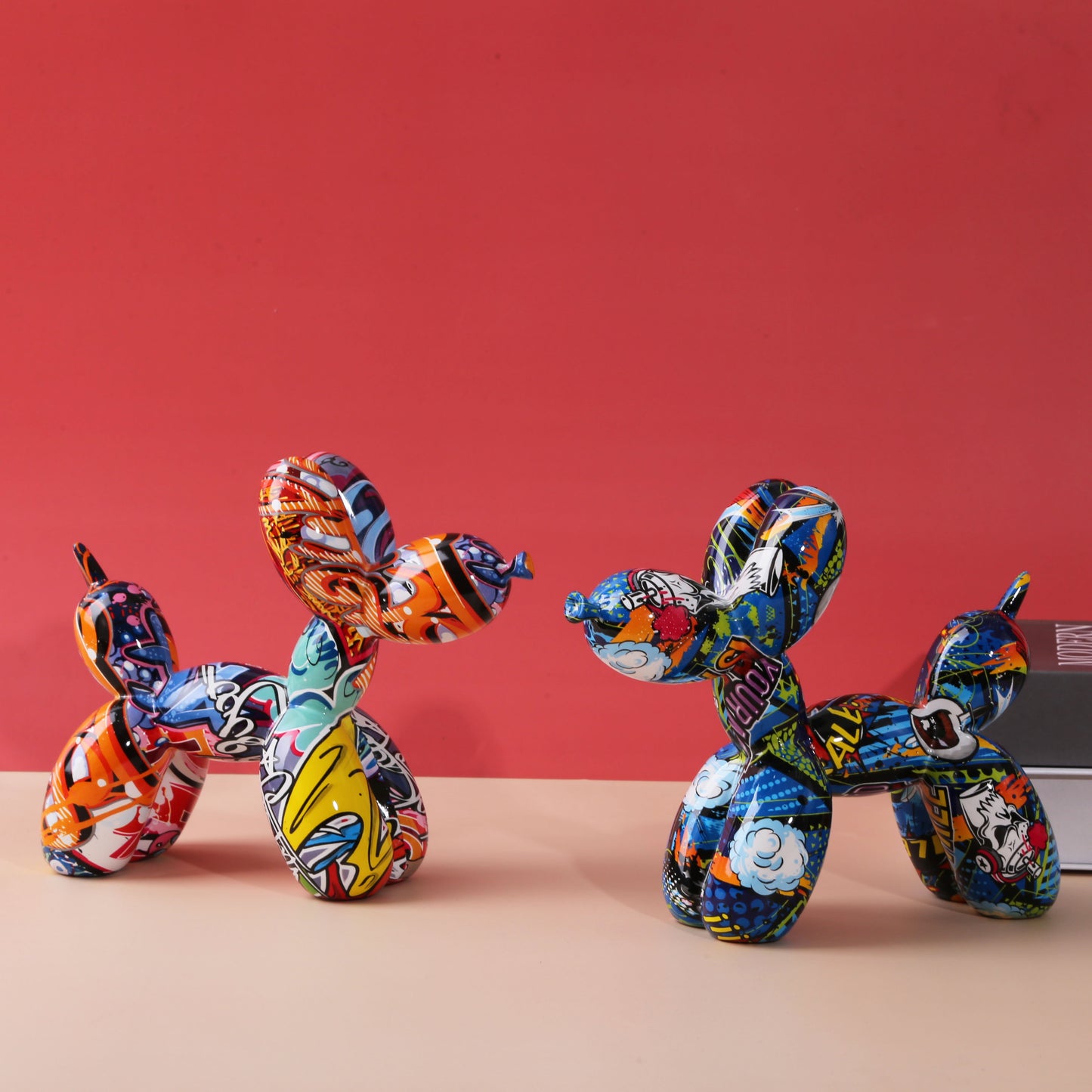 Statuette Balloon Dog en street art