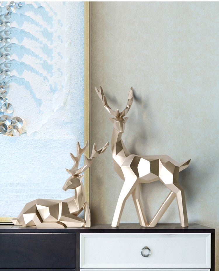 Statuette cerf nordique
