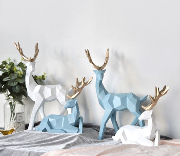 Statuette cerf nordique