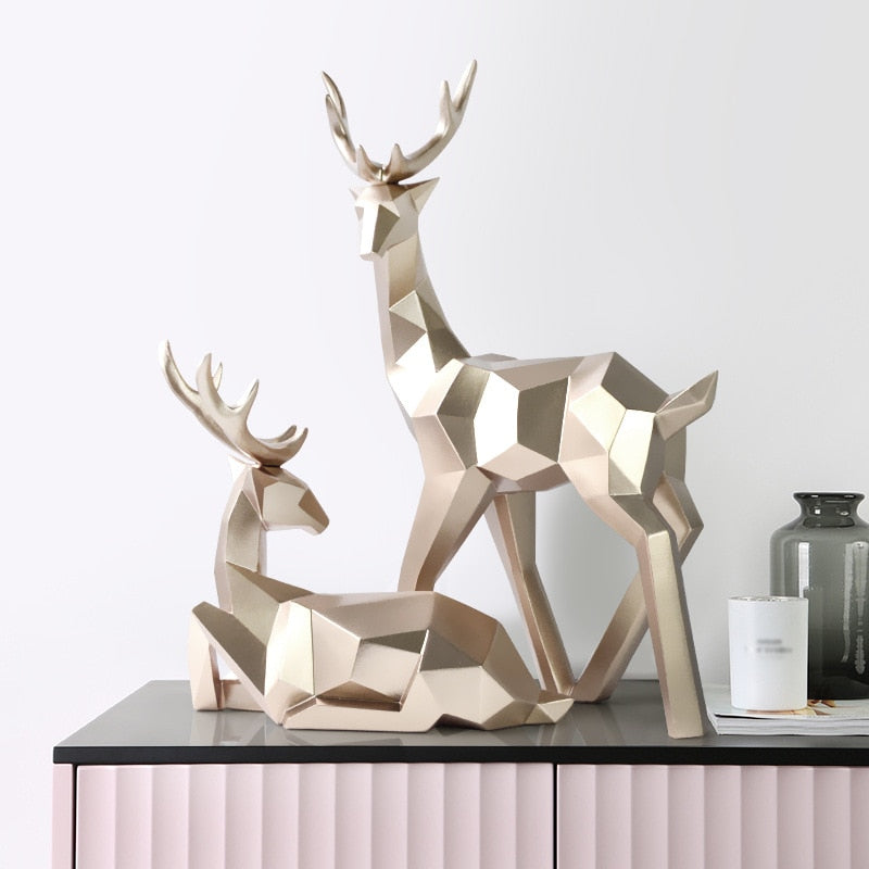 Statuette cerf nordique
