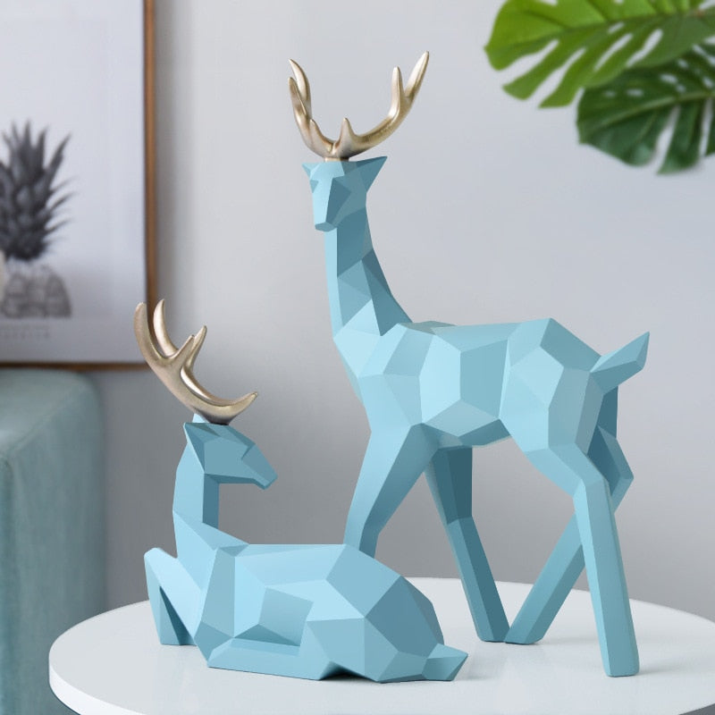 Statuette cerf nordique