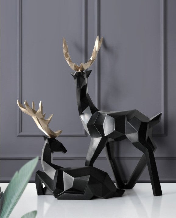 Statuette cerf nordique