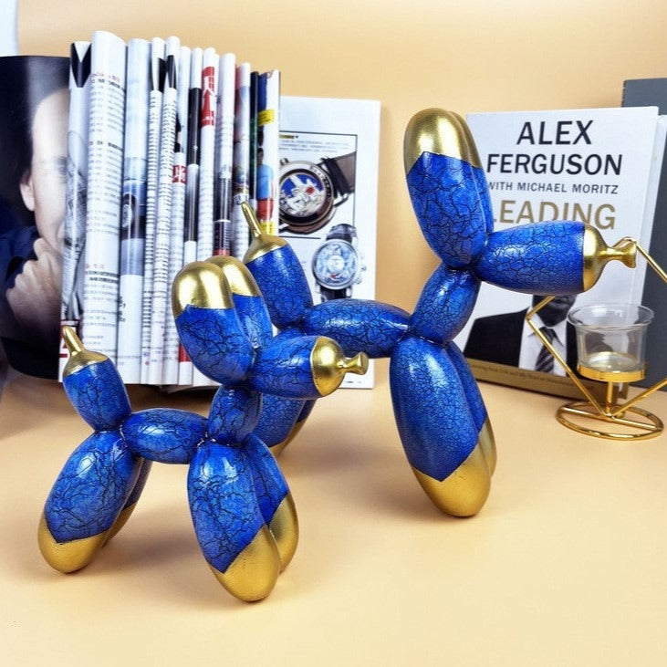 Statuette Balloon Dog en bois massif