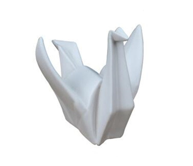 Statuette grue en origami