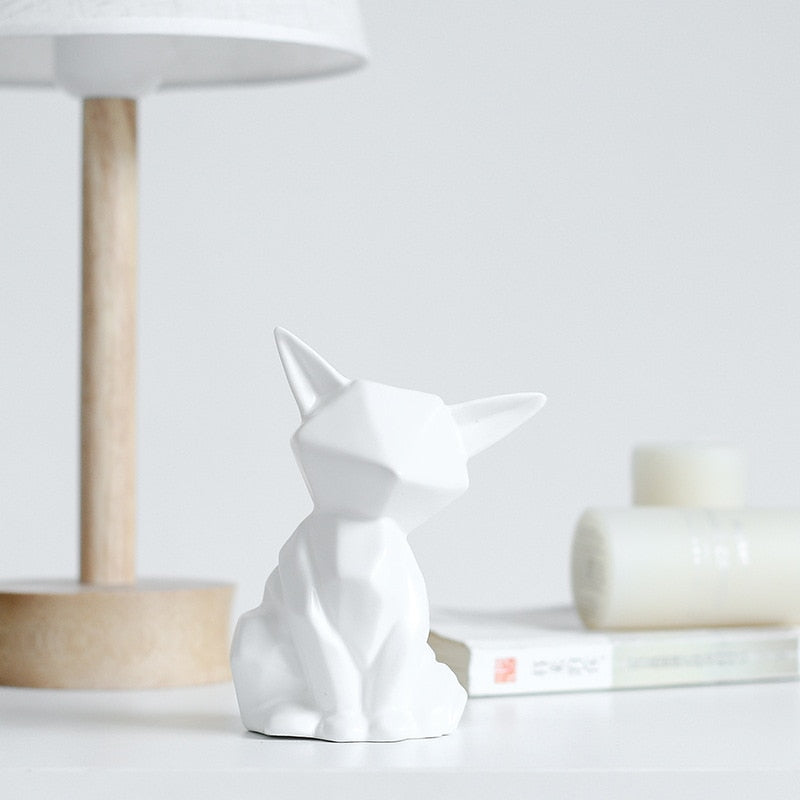 Statuette renard minimaliste