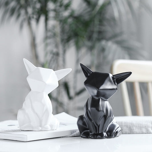 Statuette renard minimaliste