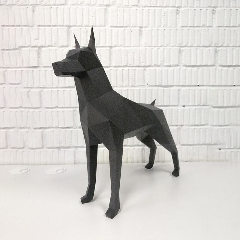 Statuette chien Doberman