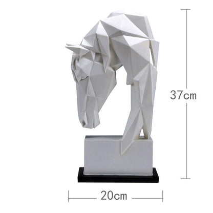 Statuette tête de cheval