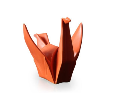 Statuette grue en origami
