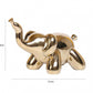 Statuette éléphant doré en ballon de baudruche